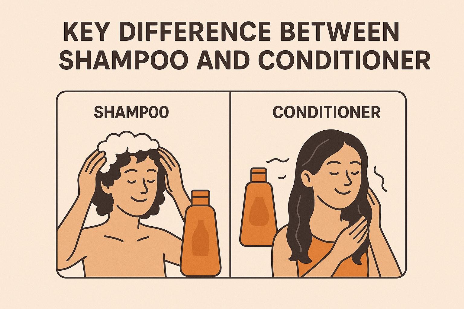 Key Difference Between Shampoo and Conditioner