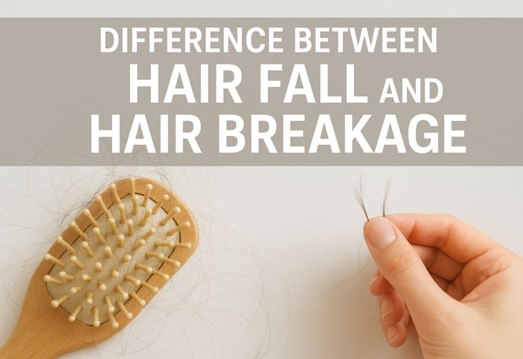 Difference Between Hair Fall and Hair Breakage