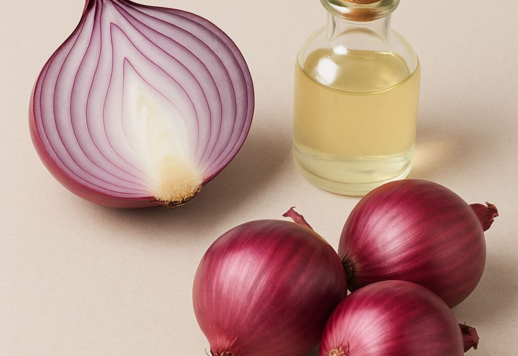 Hair Growth with Onion Juice